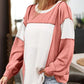 Exposed Seam Color Block Patchwork Top