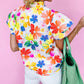 Floral Bouquet Flutter Top