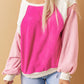 Colorblock Long Sleeve Pullover Fleece Sweatshirt