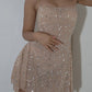 Spaghetti Straps Rhinestone Hot Nightclub Dress