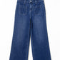 Wide Leg Pocketed High Waist Jeans