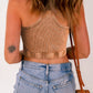 Ribbed Mineral Wash Racerback Cropped Tank Top