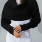 Wrap Up Sleeved Plain Knit Scarf