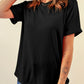 Casual Plain Crew Neck Tee