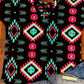 Western Fashion Aztec Print Crisscross V Neck Top
