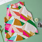 Geometric Printed Pleated Shift Tank Top