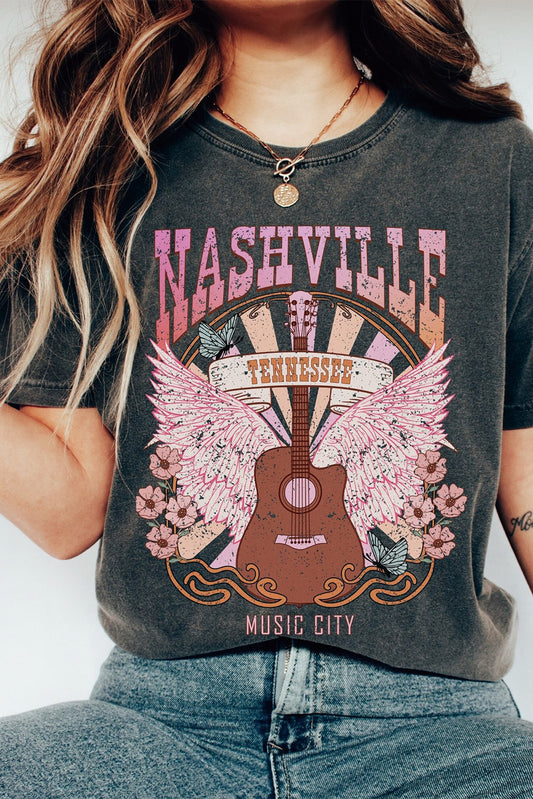 Nashville Tennessee Music City Graphic T Shirt