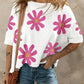 Daisy Flower Printed Casual T Shirt