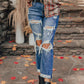 Vintage Distressed Boyfriend Ripped Jeans