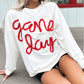 Tinsel Game Day Drop Shoulder Graphic Sweatshirt