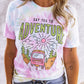 SAY YES TO ADVENTURE Tie-dye Print Tee