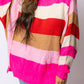 Mix Horizon Stripes Dolman Sleeve Sweater