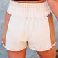 Color Block Split High Waist Shorts