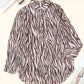 Animal Print Buttons Shirt