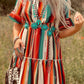 Serape Striped Leopard Mini Dress