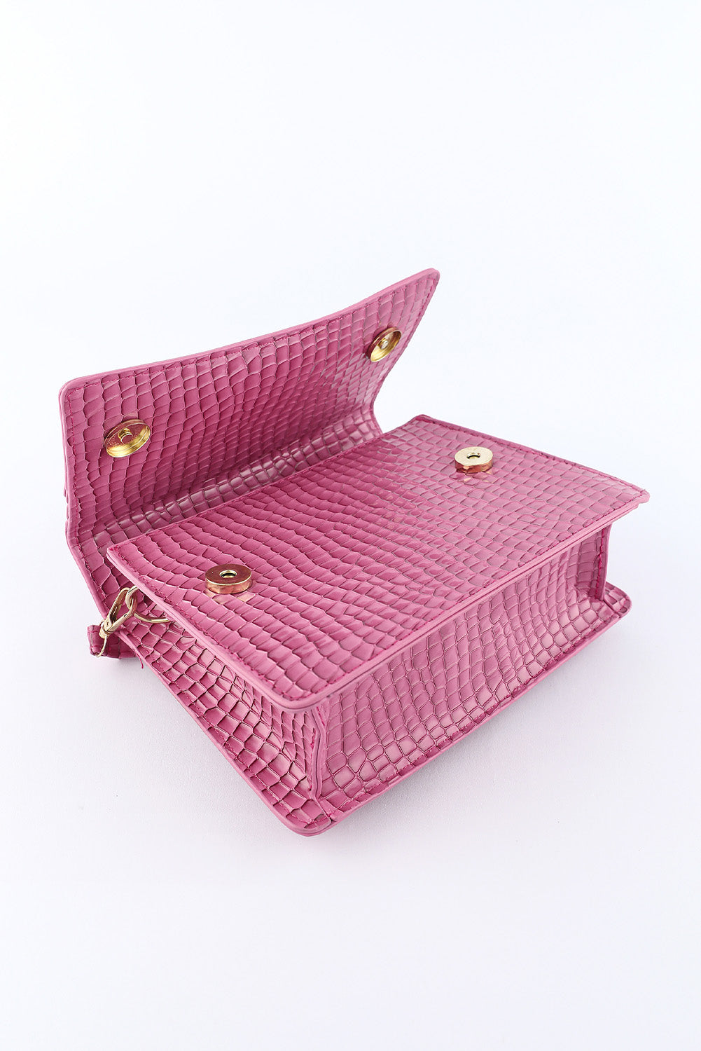 Rose Crozzling Textured Multi-functional Messenger Bag