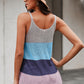 Multicolor Knitted Cami Tank Top