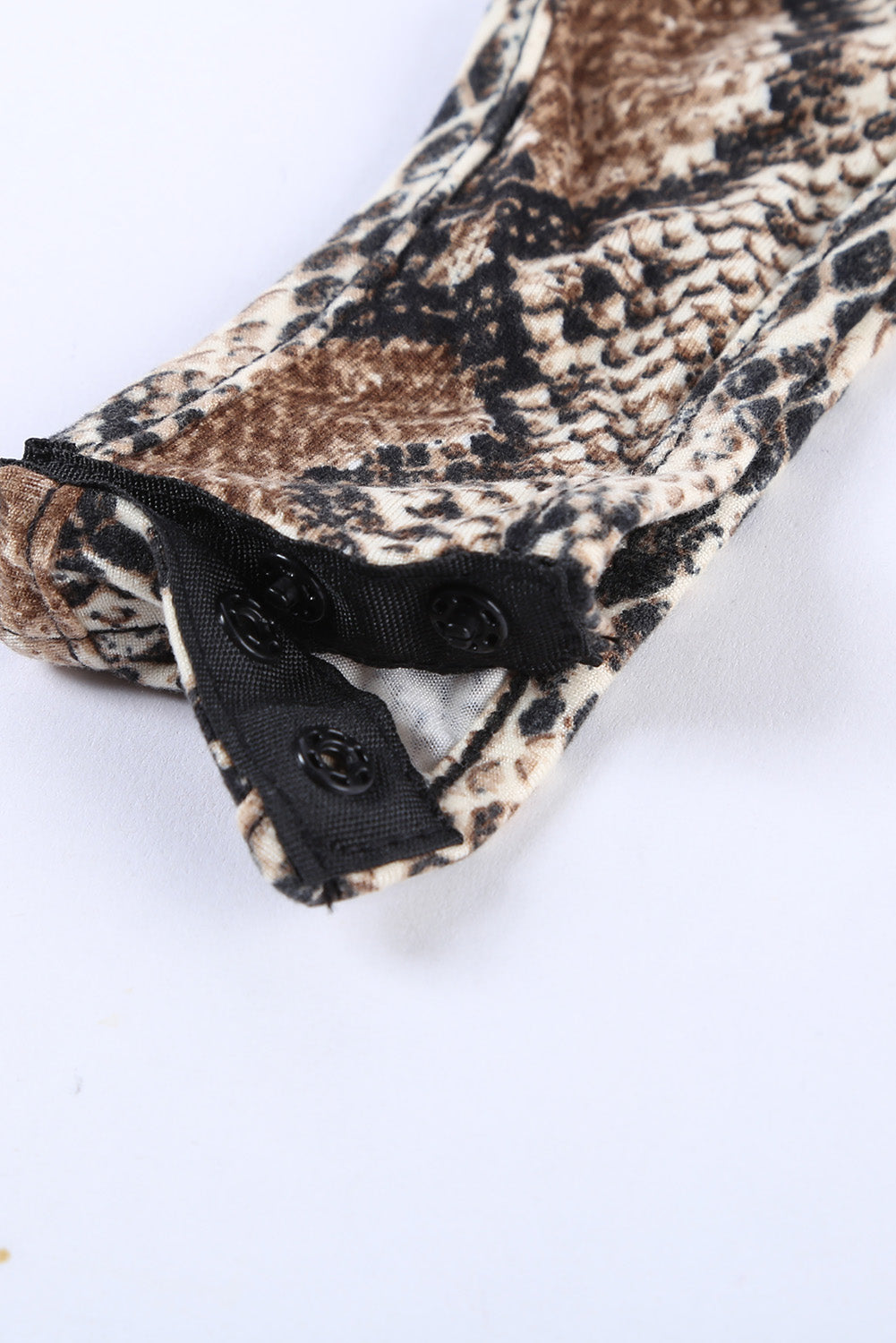 Print Mock Neck Long Sleeves Bodysuit