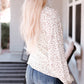 Leopard Crew Neck Long Sleeve Blouse