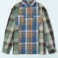 Chest Pockets Button Up Plaid Shacket