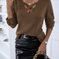 Autumn and winter fashion solid color sexy sweater