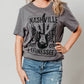 Gray NASHVILLE MUSIC CITY Graphic Tee