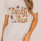 White Beach Bum Graphic Tee