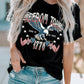 Freedom Tour American Flag Eagle Print Graphic Tee