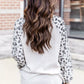 Leopard Print Thermal Long Sleeve Top