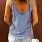 Eyelash V Neck Cami Tank Top