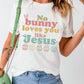 White No bunny loves you like Jesus Easter Day T-shirt