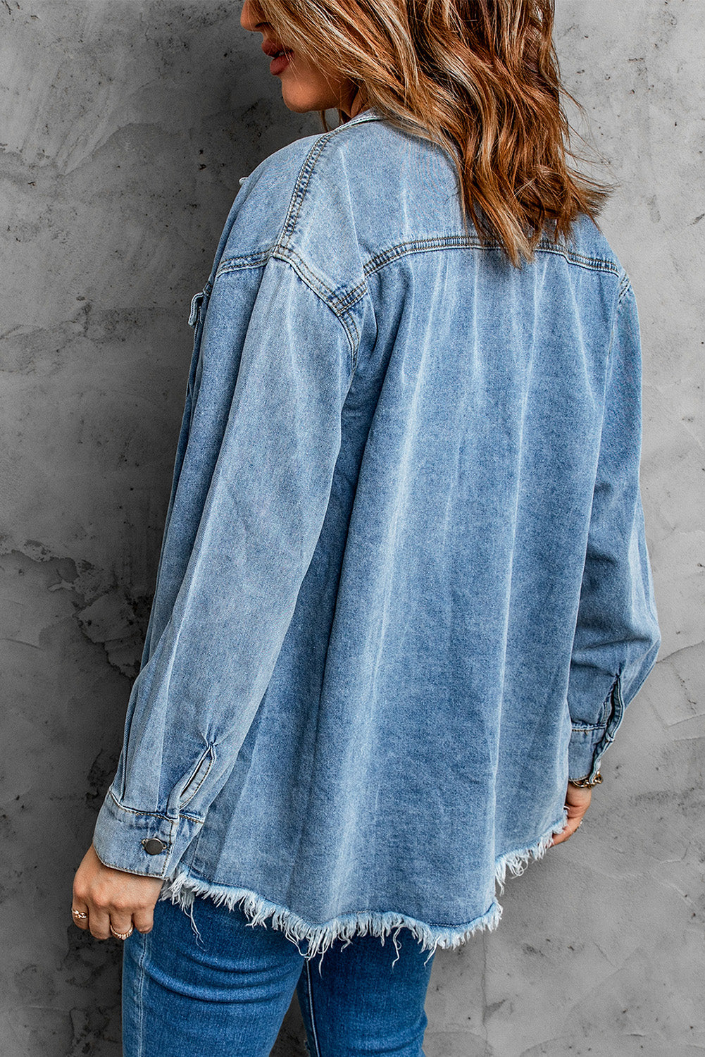 Pocket Buttoned Denim Jacket