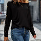 Knitted high stretch warm winter fashion casual blouse