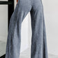 Wash Smocked Waistband Wide Leg Pants