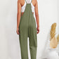 Pocketed Adjustable Spaghetti Strap Straight Leg Jumpsuit