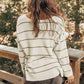 Stripe Chest Pocket Striped Sweater