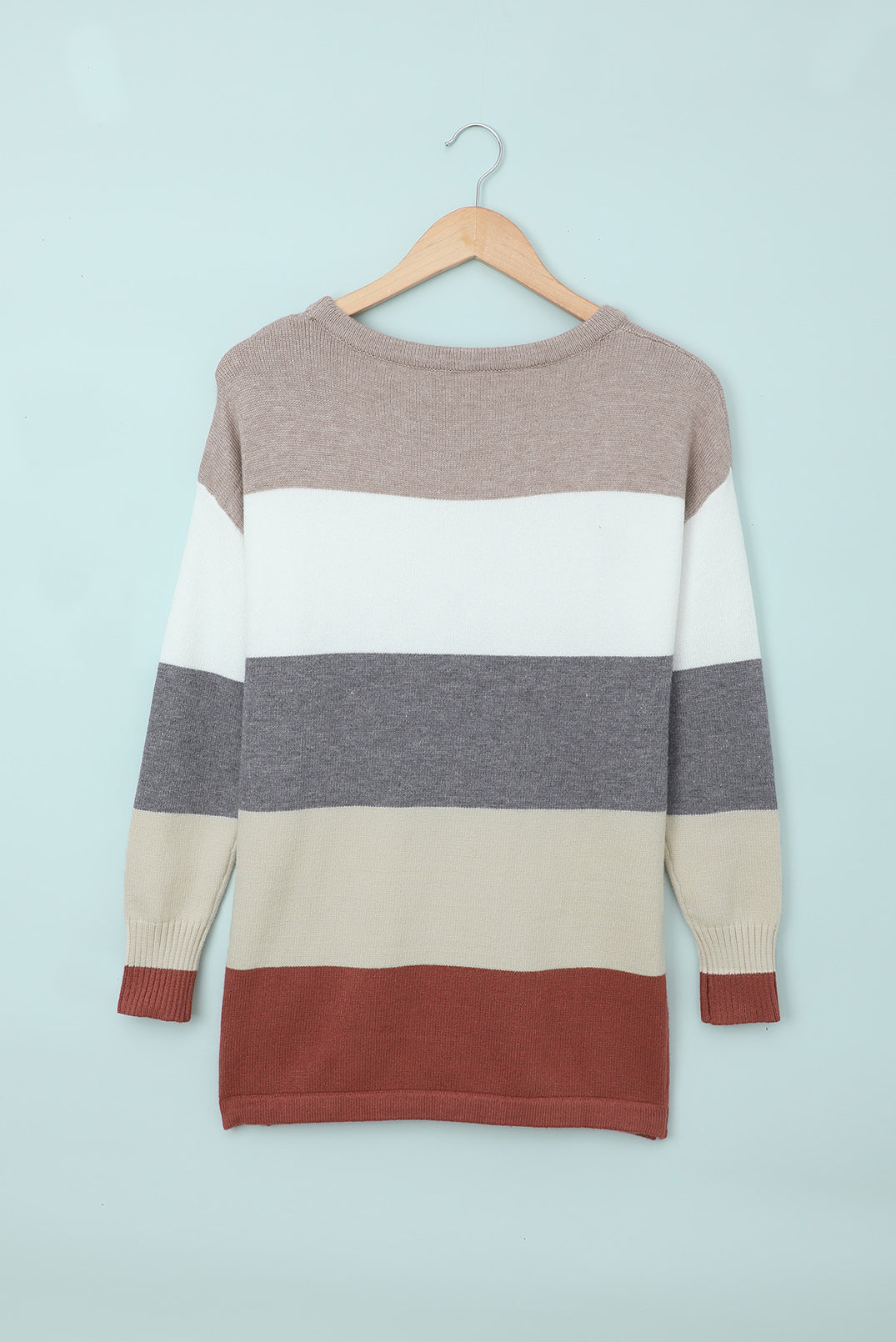 Colorblock Pocketed Sweater