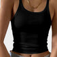 Ribbed Knit Cropped Tank Top