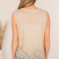 Apricot Valentines Heart Pattern Leopard Print Tank Top