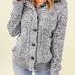 Long Sleeve Button-up Hooded Cardigans