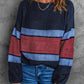 Color Block Drop Shoulder Knitted Sweater