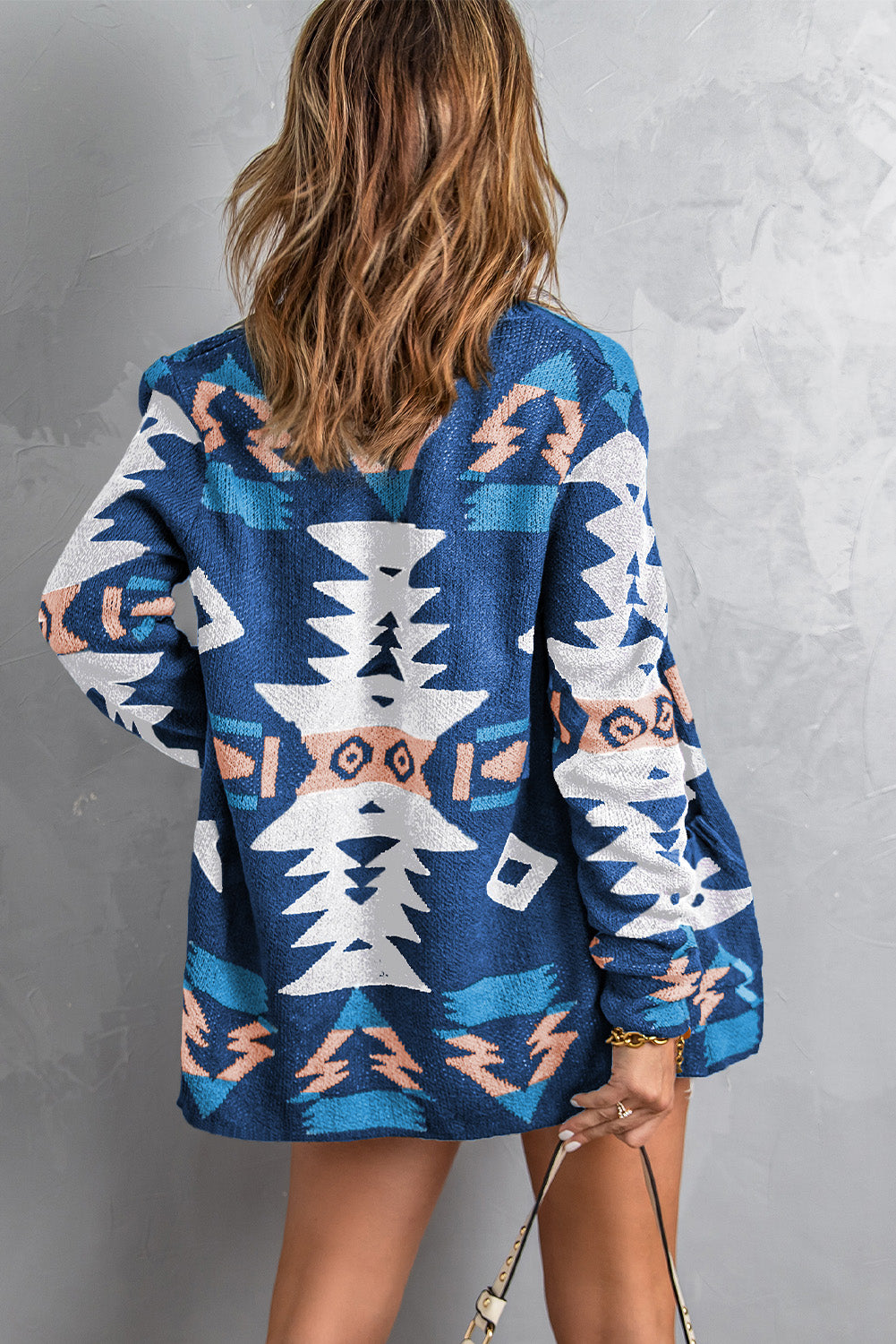 Moraga Pocketed Aztec Cardigan
