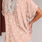 Stars Print Cuffed Sleeves Shirt