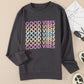 GOOD VIBES Graphic Pullover Sweatshirt