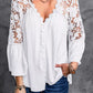 Crochet Lace Button Top
