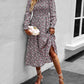Autumn and winter long-sleeved casual vacation dress