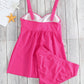 Rose 2pcs Swing Tankini Swimsuit