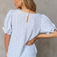 Floral Smocked Puff Sleeve Blouse
