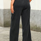 High Waist Pocketed Wide Leg Tencel Jeans