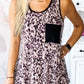 Leopard Criss-Cross Pocket Tank